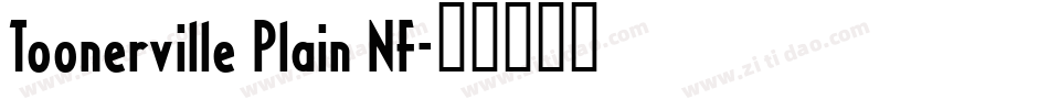 Toonerville Plain NF字体转换